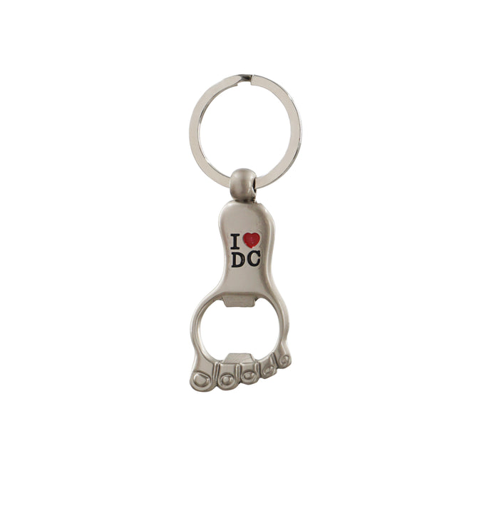 FOOTPRINT I HEART DC METAL KEYCHAIN
