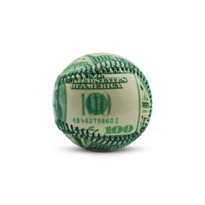 Benjamin Franklin 100 Dollar Bill Collectible Baseball
