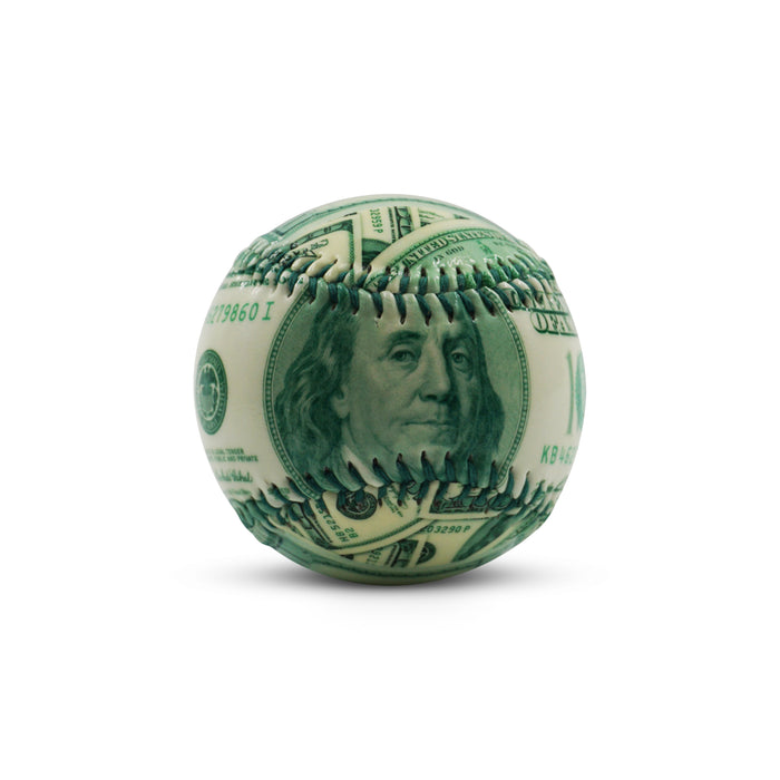 Benjamin Franklin 100 Dollar Bill Collectible Baseball