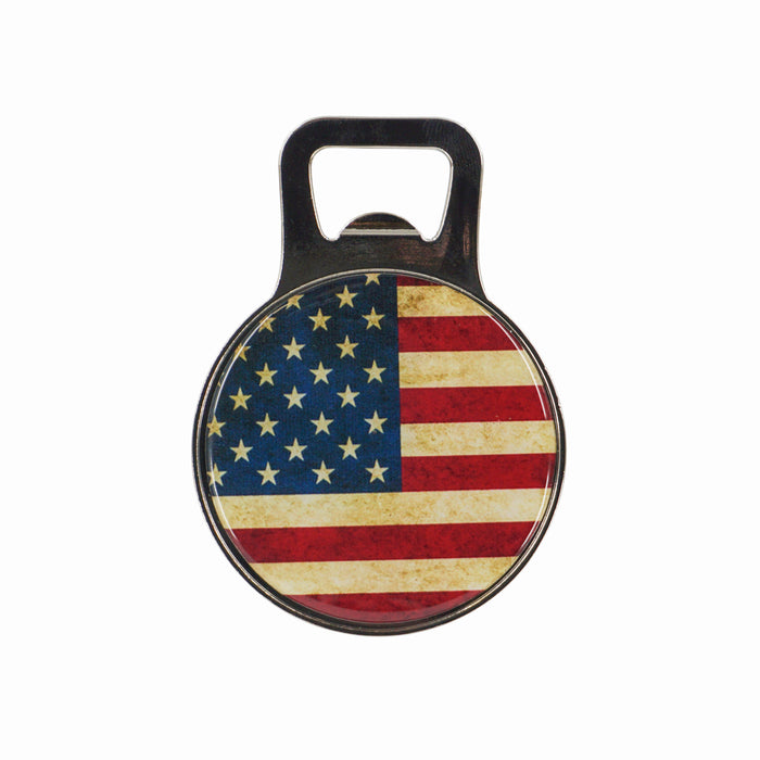Old Glory Bottle Opener Fridge Magnet