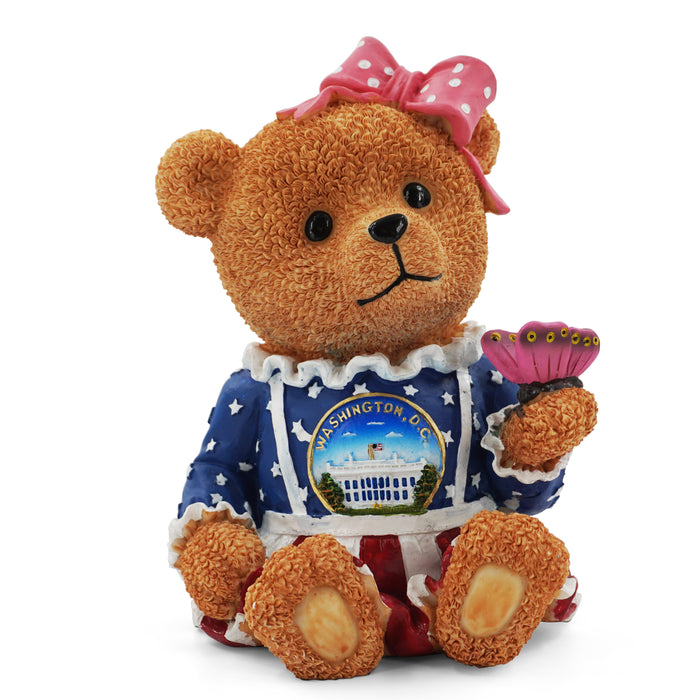 Washington DC Girl Bear Coin Bank