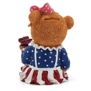 Washington DC Girl Bear Coin Bank