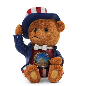 Washington DC Boy Bear Coin Bank