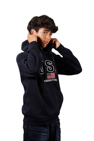 Washington DC Hoodie Big USA Navy