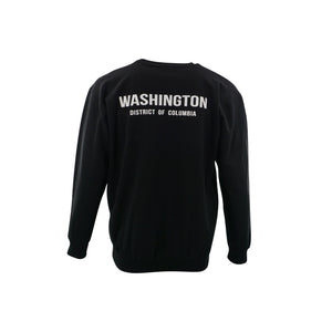 ADULT CREWNECK DC CREW WASHINGTON DC BACK BLACK