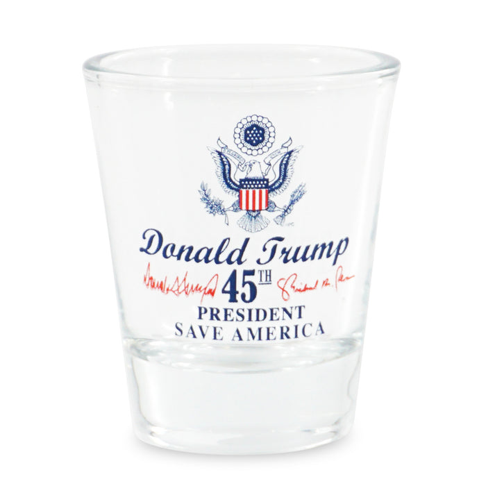 Donald Trump 45th President Shot Glass