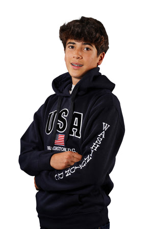 Washington DC Hoodie Big USA Navy