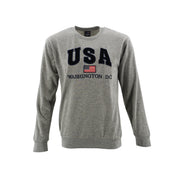Washington DC Crewneck USA Flag