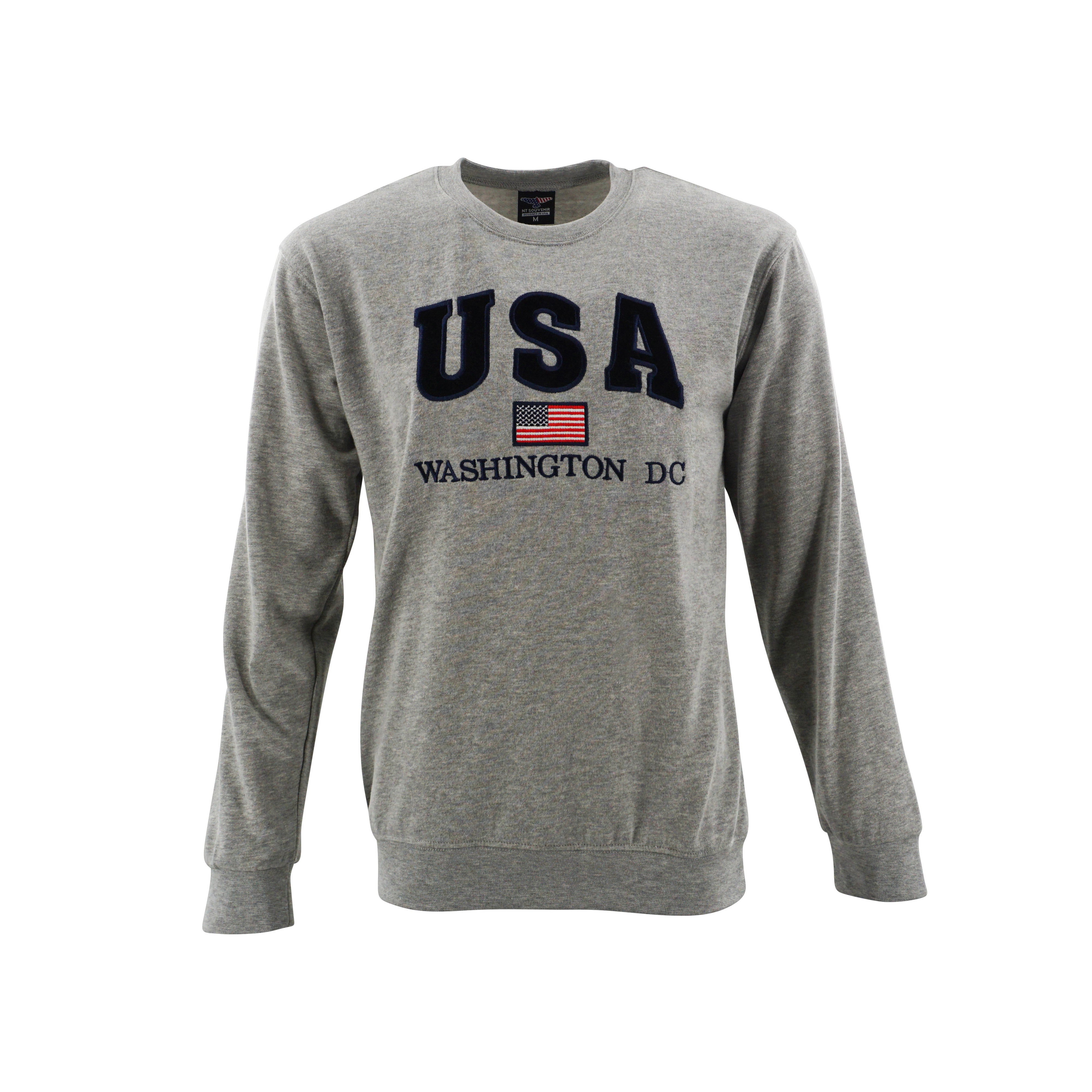 Washington DC Crewneck USA Flag