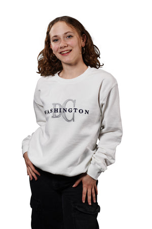 Washington DC Crewneck CKDC White