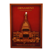 US Capitol Wood Ornament