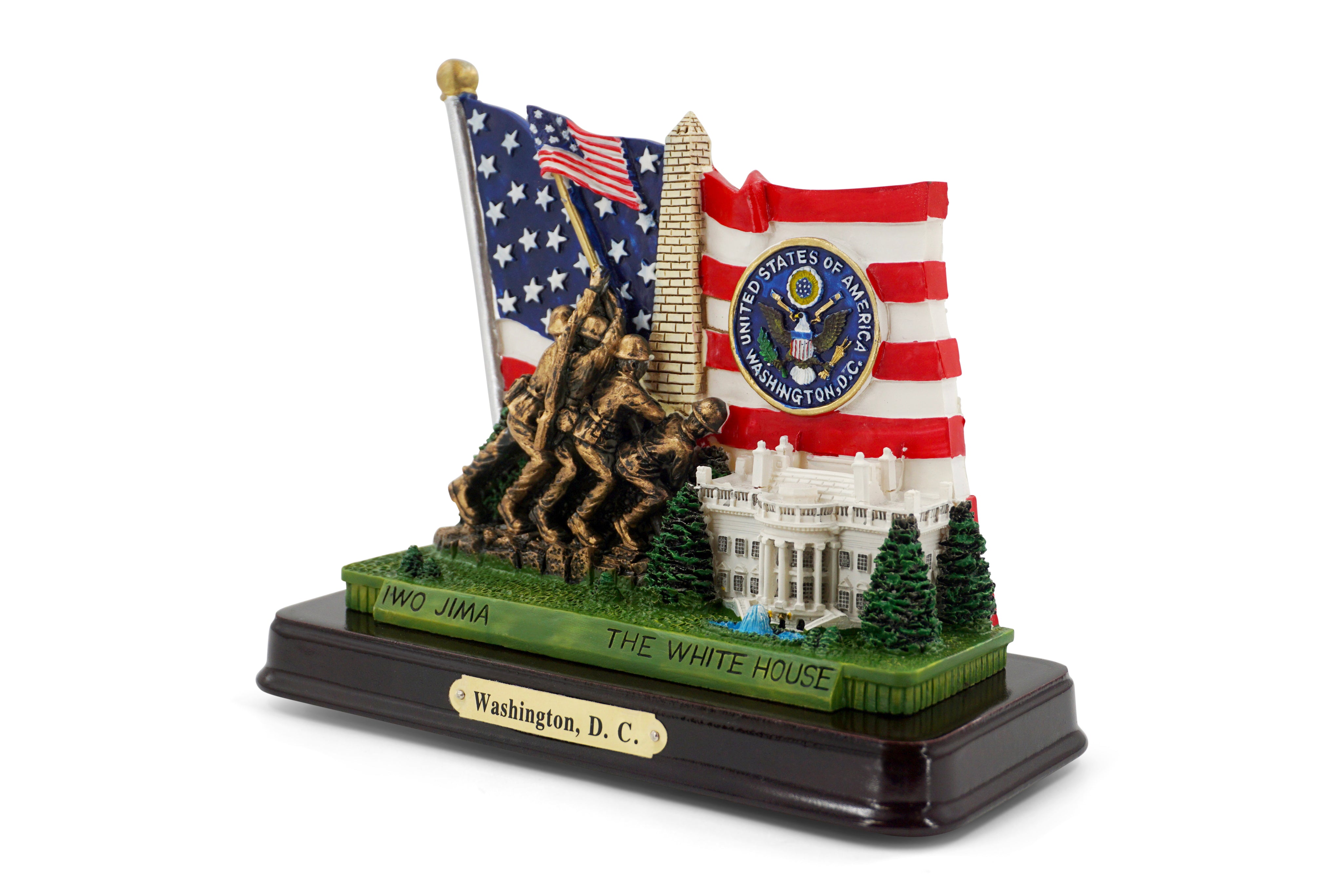 Iwo Jima Flag Raising with Washington, D.C. Landmarks