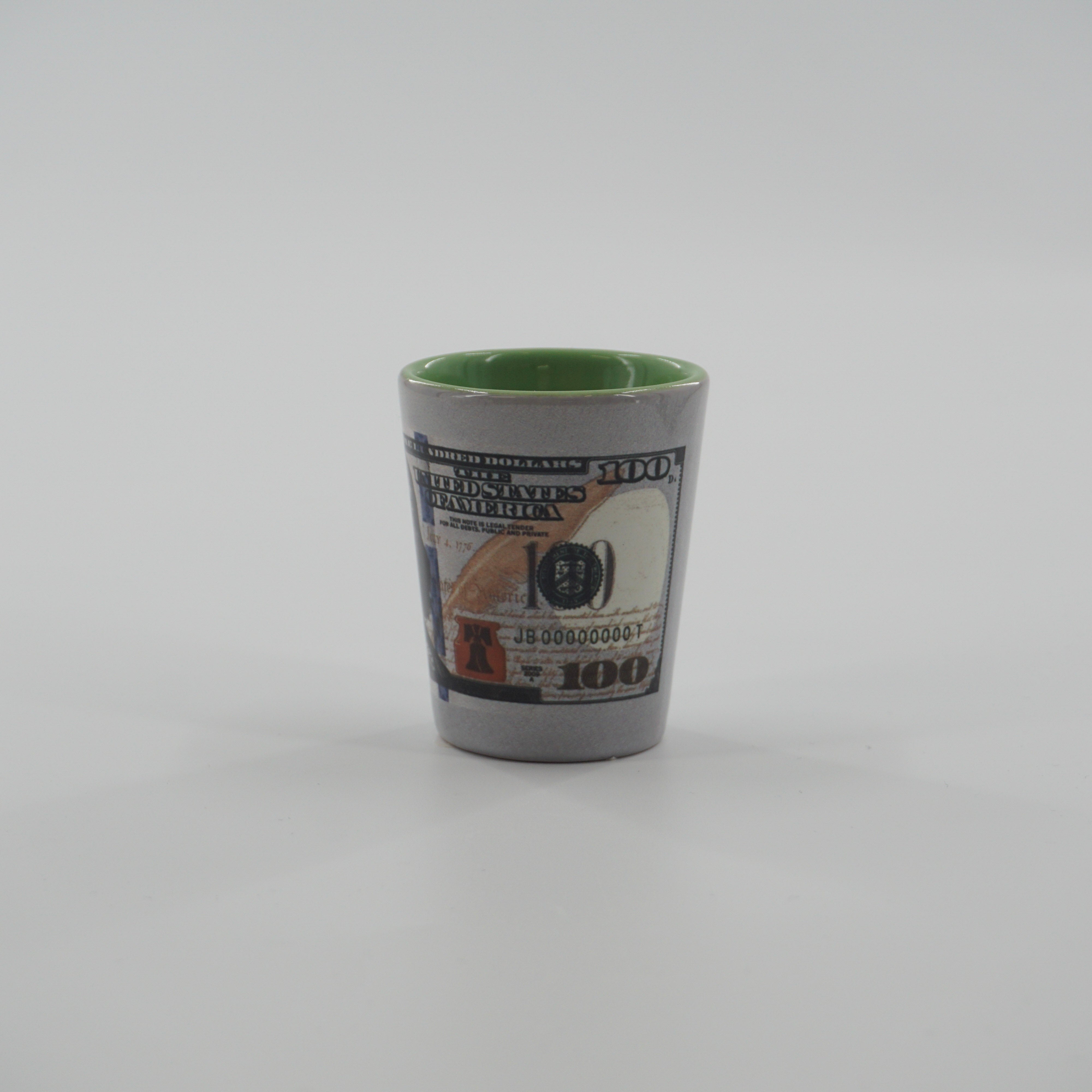 SHOT GLASS $100 BILL