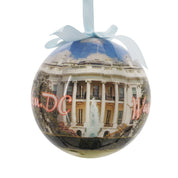 White House Plastic Ball Ornament