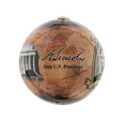 Abraham Lincoln Plastic Ball Ornament