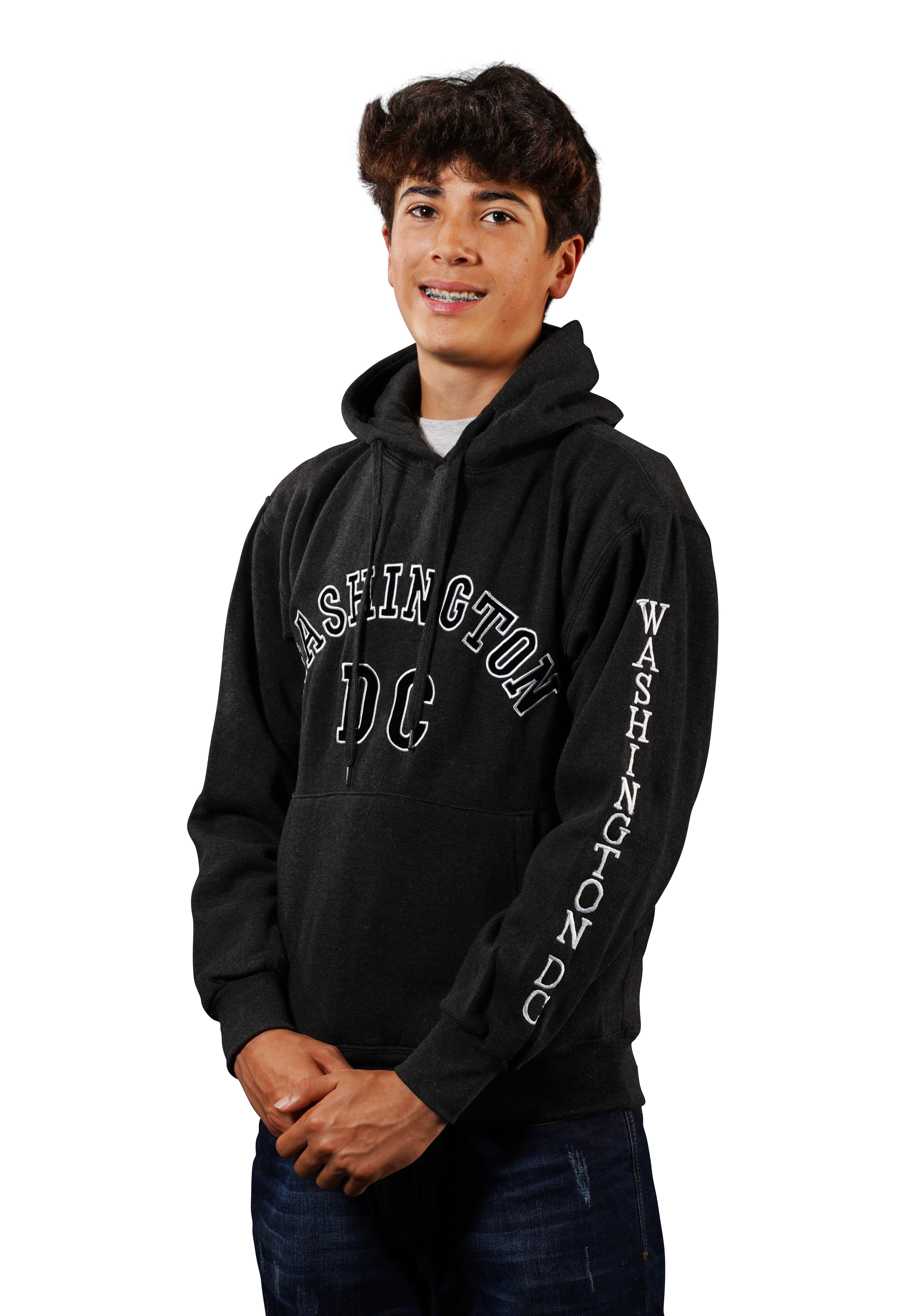 Washington DC Hoodie Rainbow DC Charcoal