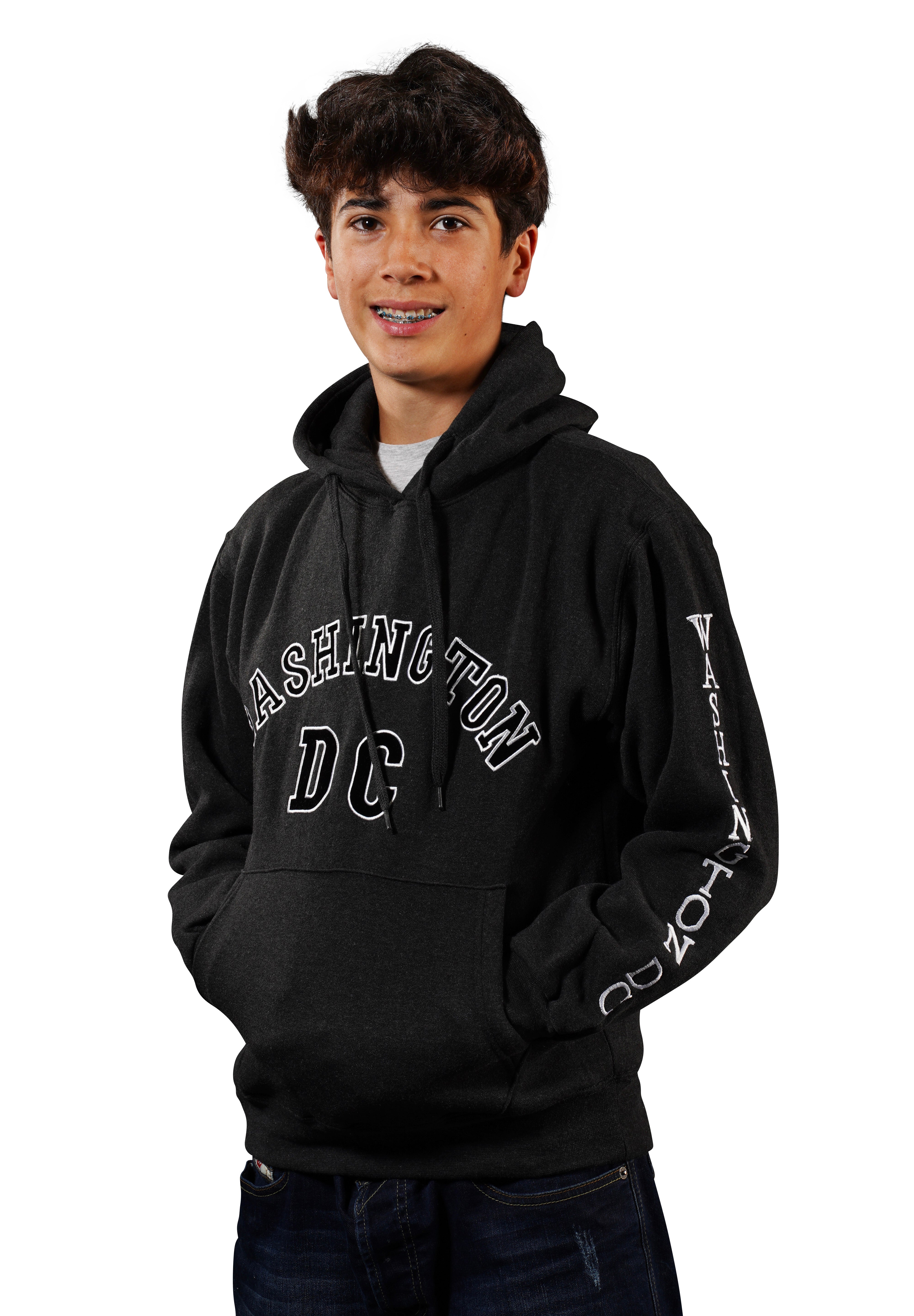 Washington DC Hoodie Rainbow DC Charcoal