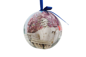 Washington DC Cherry Blossom - Blue Plastic Ball Ornament