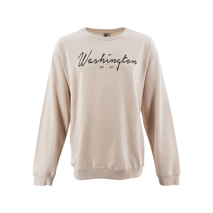 CREWNECK GARMENT WDC DYED SAND LADIES FLEECE