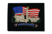Washington DC 3D Panoramic Metal Ornament