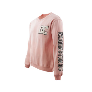 ADULT CREWNECK CREWPKT DC POCKET EMB LEFT PINK