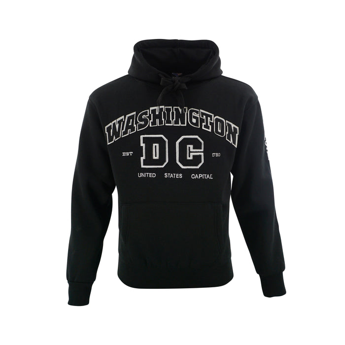 Washington DC Hoodie Big DC Black