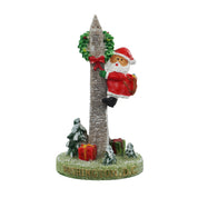 Santa Climbing Washington DC Monument Ceramic Ornament