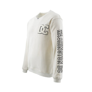 Washington DC Crewneck DC Patch Embroidered Cream