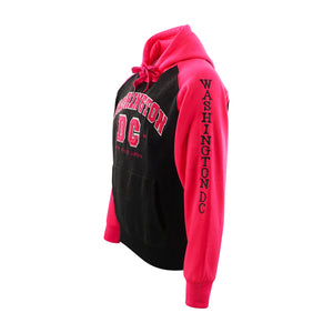 Washington DC Hoodie Big DC Two Tone Pink/Charcoal