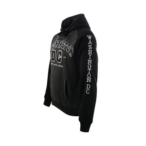 Washington DC Hoodie Big DC Two Tone Charcoal/Black