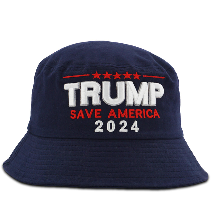 TRUMP "SAVE AMERICA" 2024 BUCKET HAT NAVY