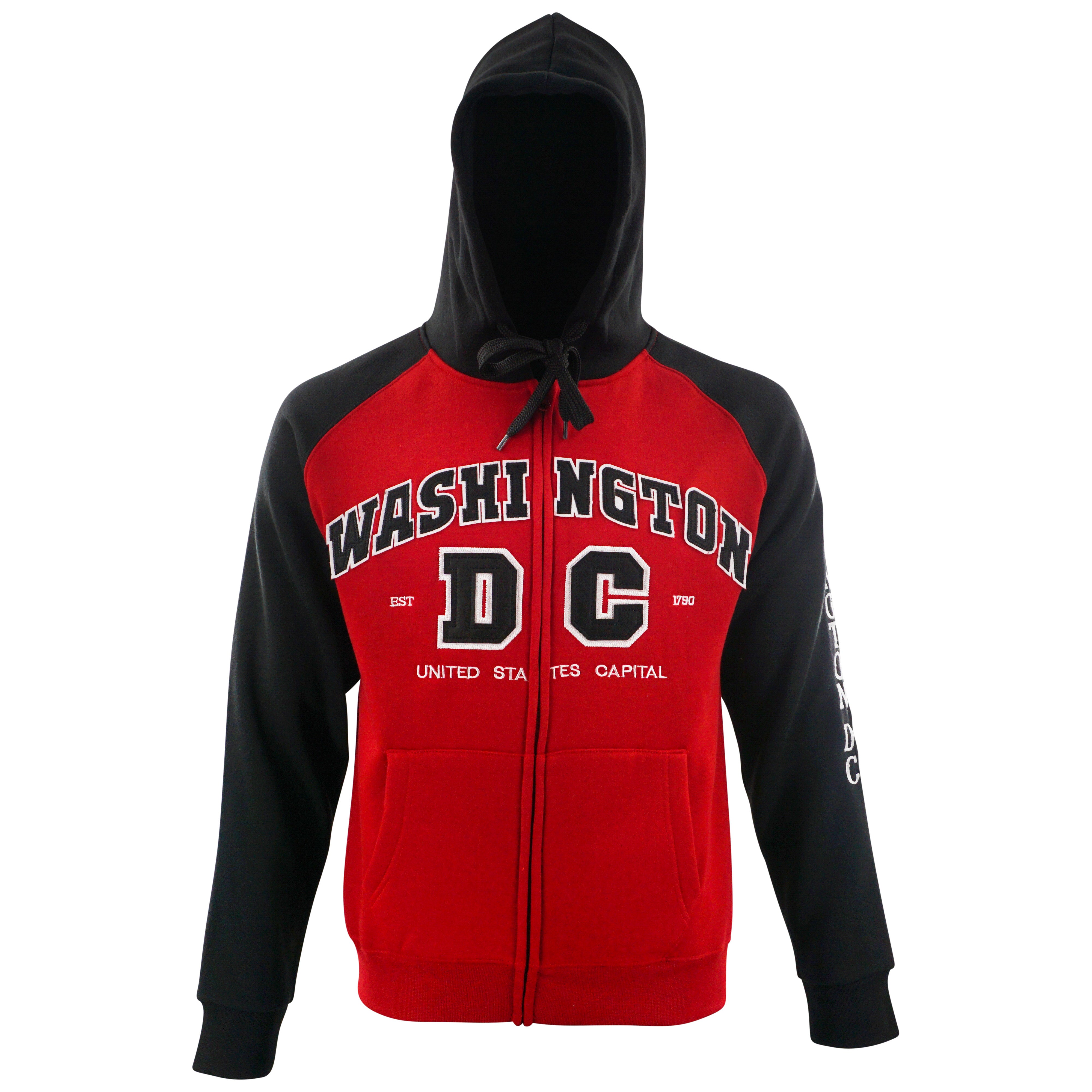 Washington DC Zipper Hoodie TWO TONE