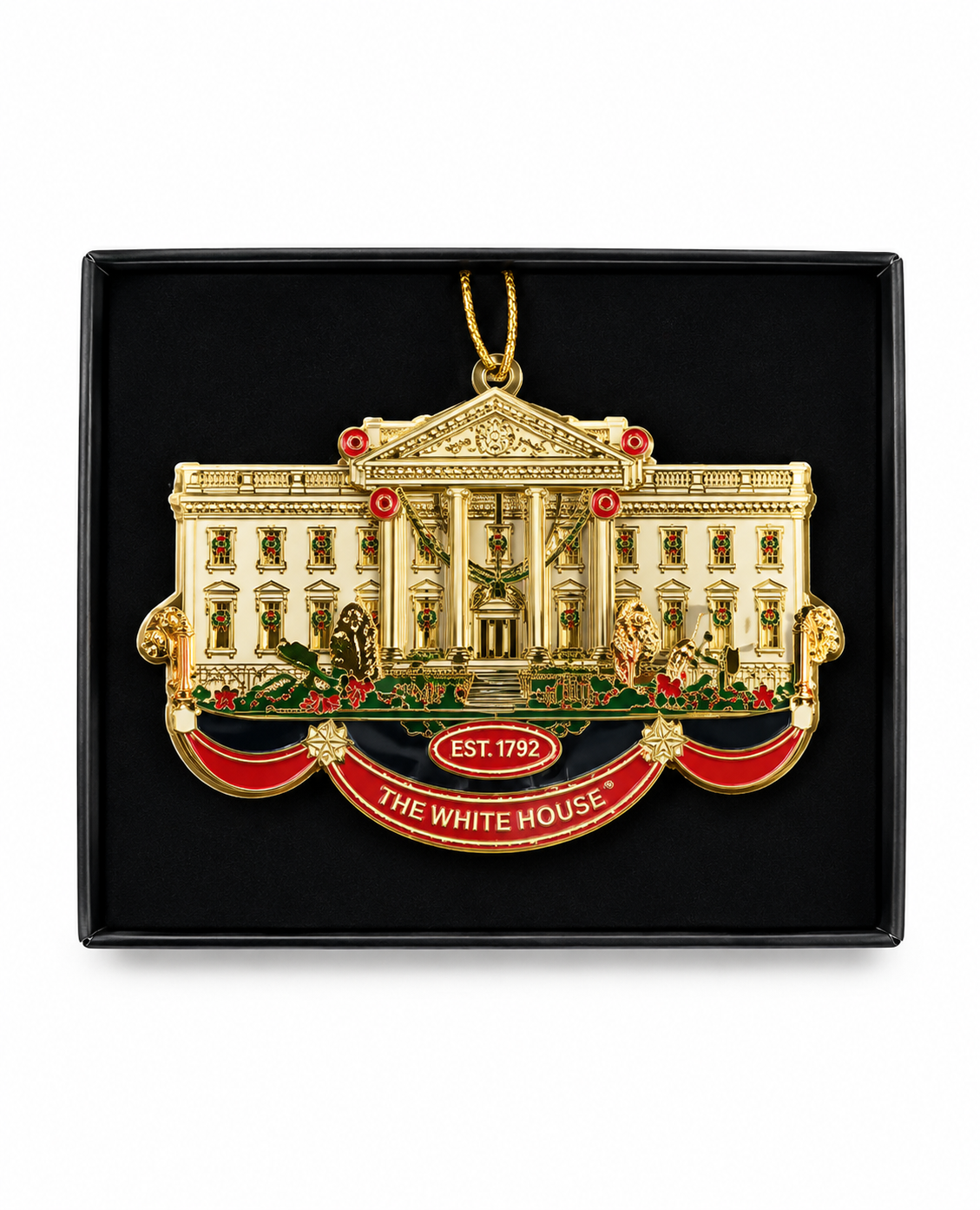 The White House Gold-Tone Christmas Ornament