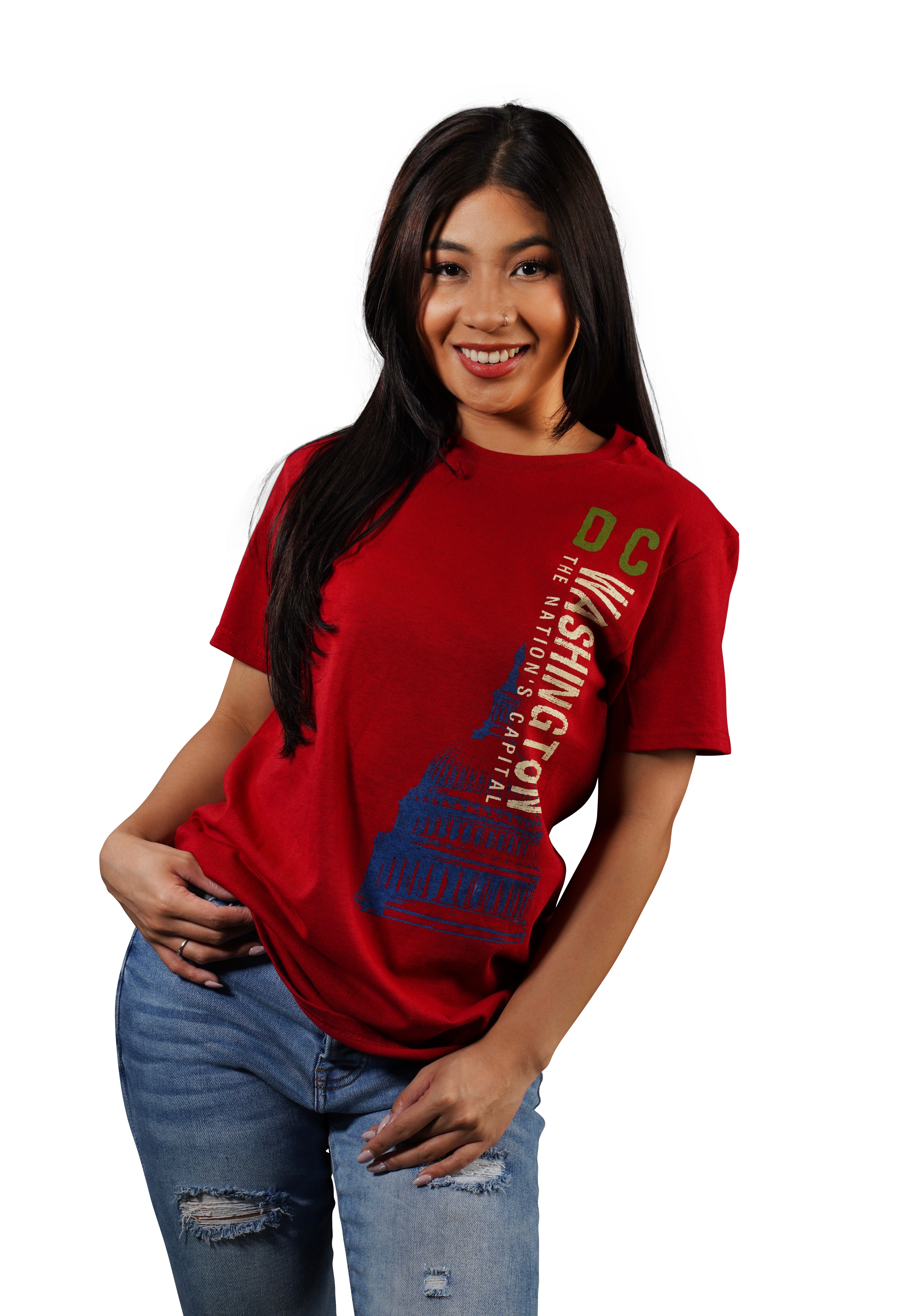 Washington DC Capitol Red T-Shirt
