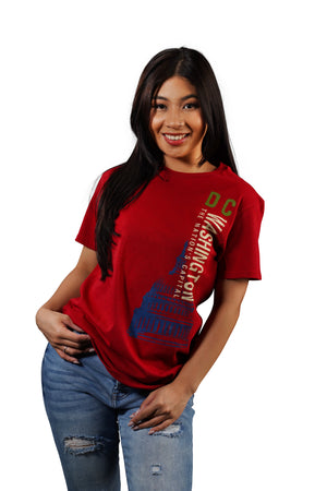 Washington DC Capitol Red T-Shirt