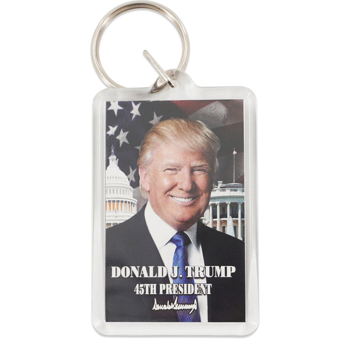 DONALD TRUMP KEYCHAIN DONALD TRUMP 45TH PRESIDENT KEYCHAIN