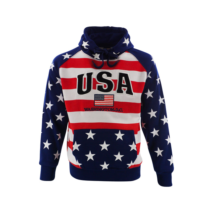 Washington DC Hoodie USA American Flag