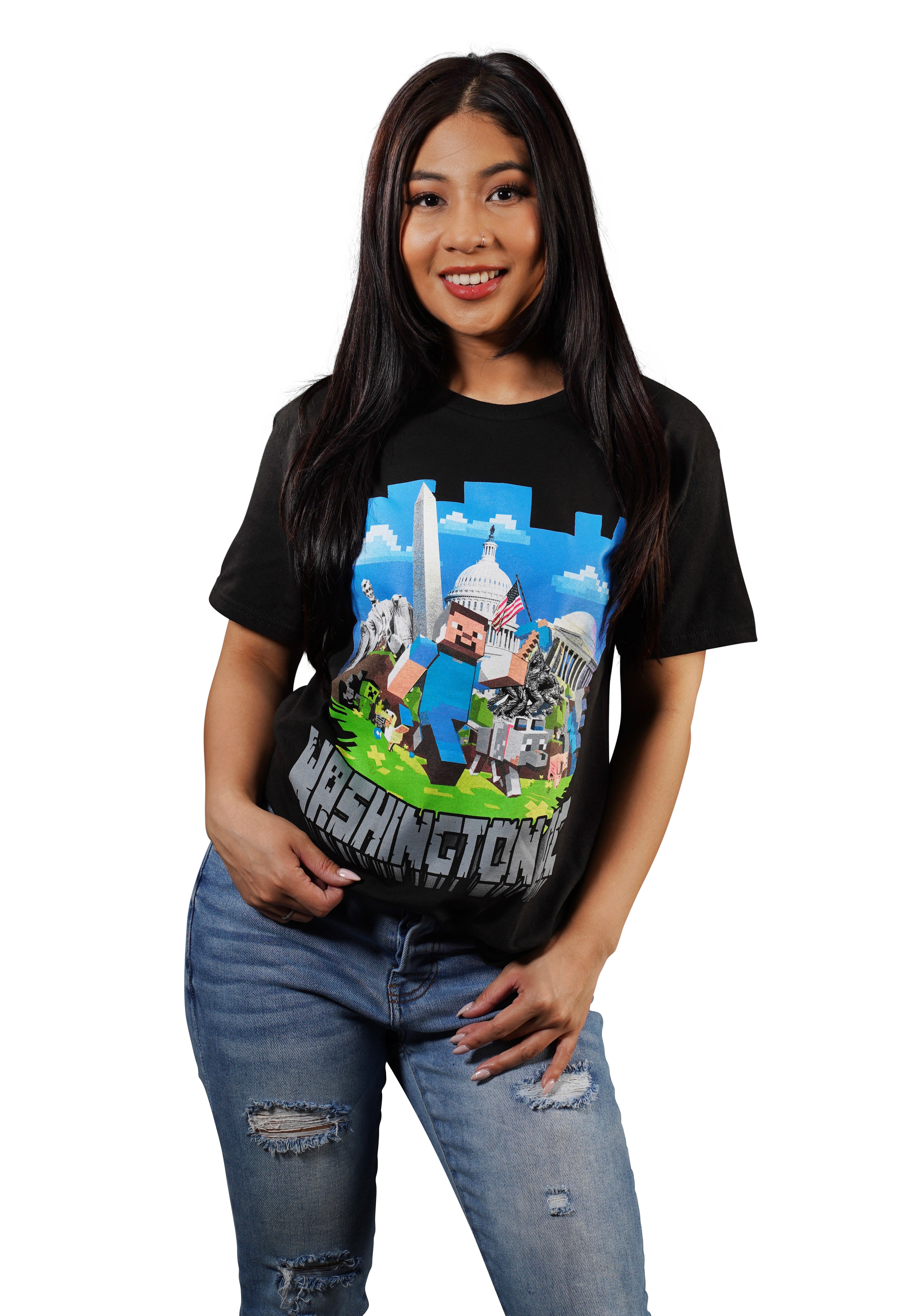 Block Minecraft Washington DC T-Shirt