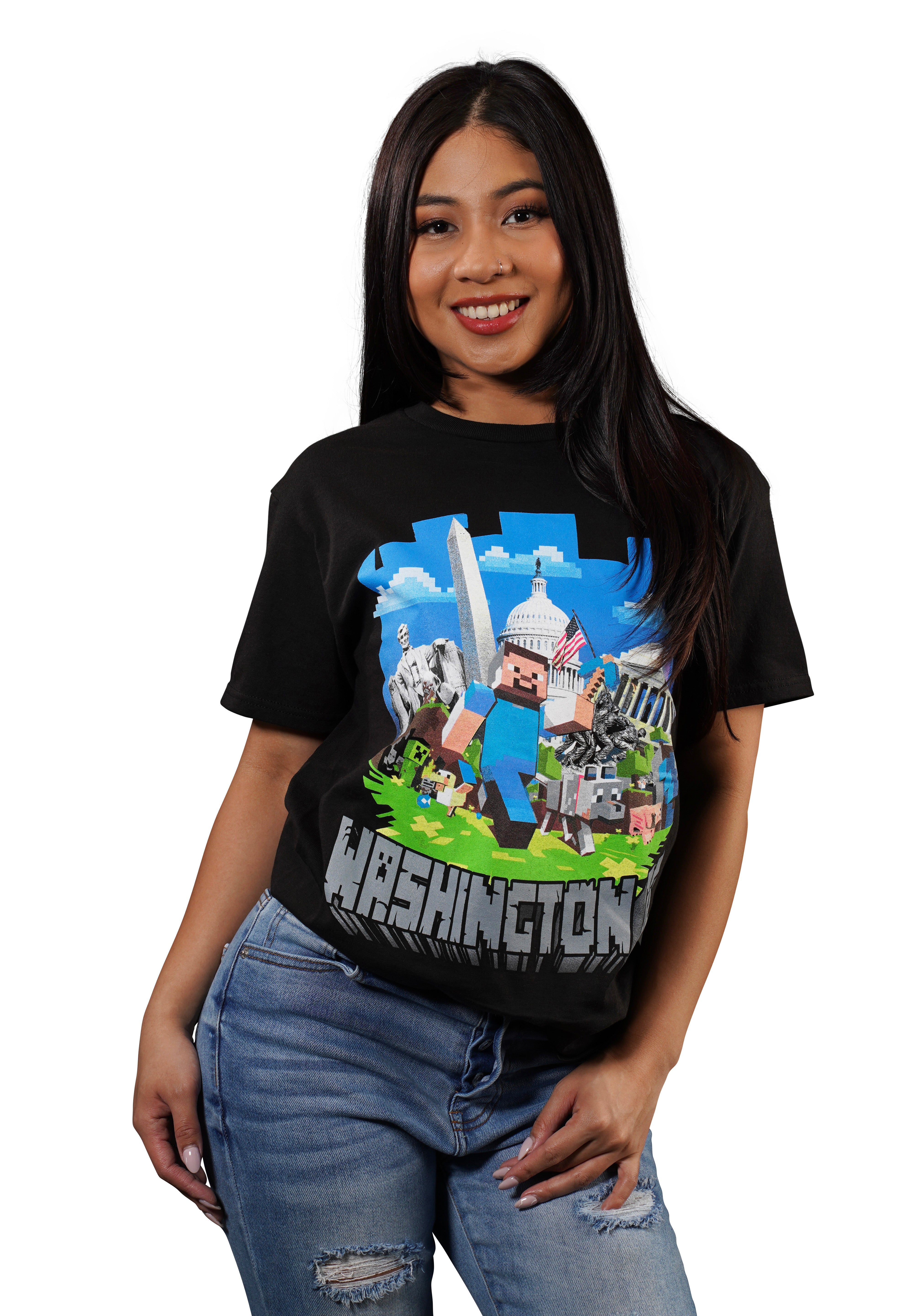 Block Minecraft Washington DC T-Shirt