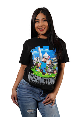 Block Minecraft Washington DC T-Shirt