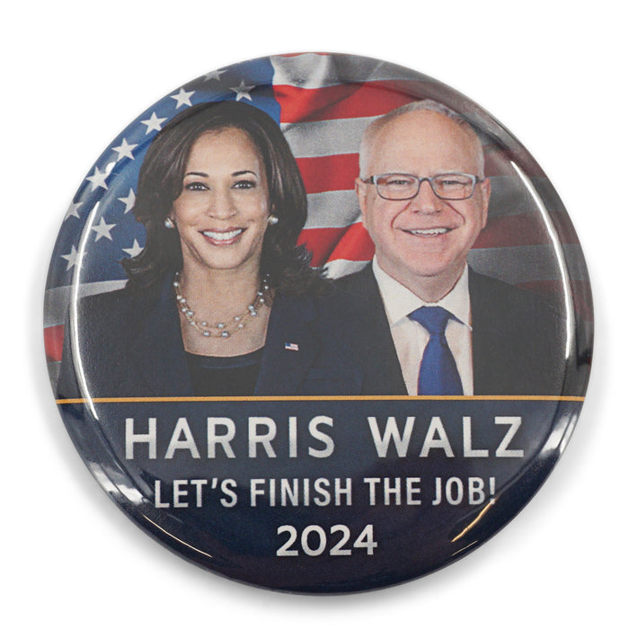 HARRIS & WALZ "Lets Finish The Job" 2024 2-1/4 INCH PIN