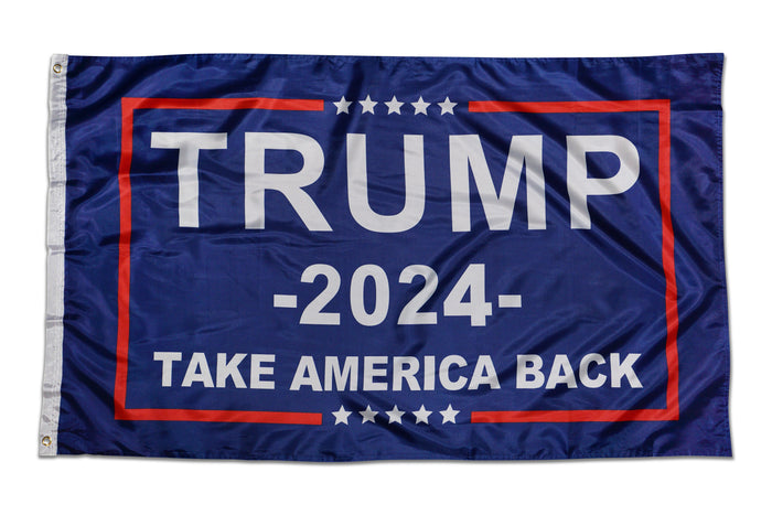 TRUMP 2024 TAKE AMERICA BACK FLAG