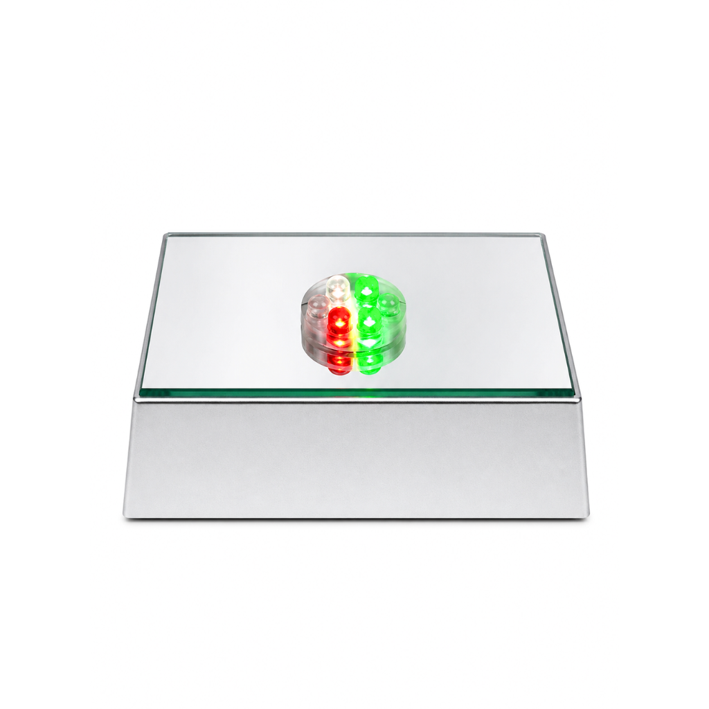 Battery-Powered LED Crystal Display Base