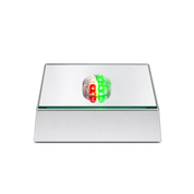 Battery-Powered LED Crystal Display Base