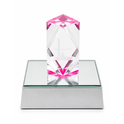 Battery-Powered LED Crystal Display Base
