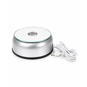 USB-Powered Round LED Crystal Display Base