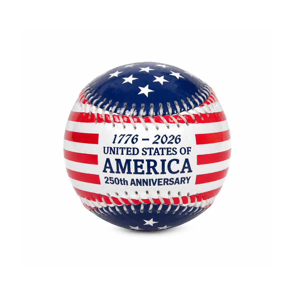 America 250th Anniversary Patriotic Baseball