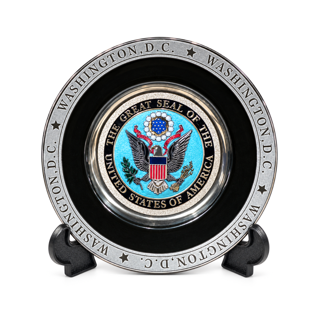 Light Blue U.S Seal Chokin Plate