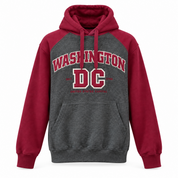 Washington DC Burgundy Varsity Pullover Hoodie