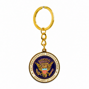 Trump 45th and 47th President Gold Metal Keychain